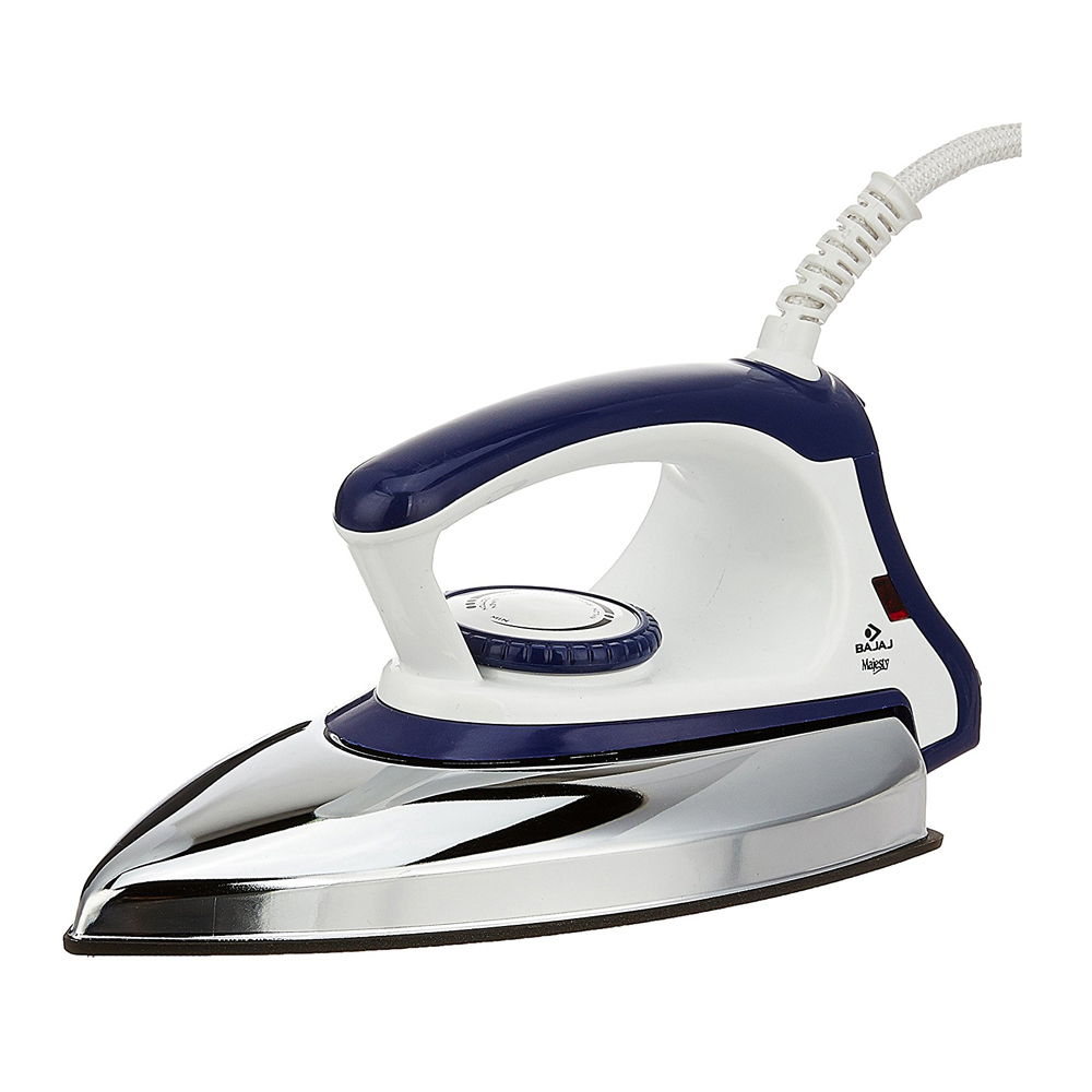 Bajaj Majesty DX-11 blue and white dry iron