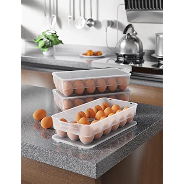 WYT clear plastic covered refrigerator egg holder trays